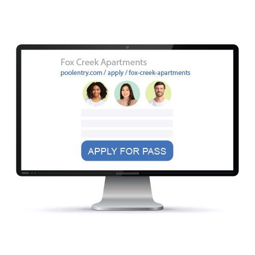 Pool management and pool passes for apartment communities